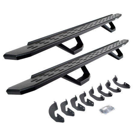 Go Rhino 6964397320PC - RB30 Running Boards with Brackets, 2 Pairs Drop Steps Kit - Textured Black