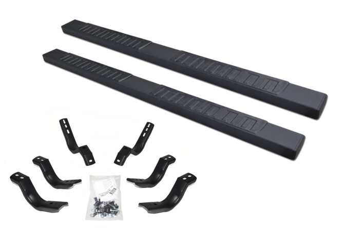 Go Rhino 6862404787T - 6" OE Xtreme II SideSteps With Mounting Bracket Kit - Textured Black