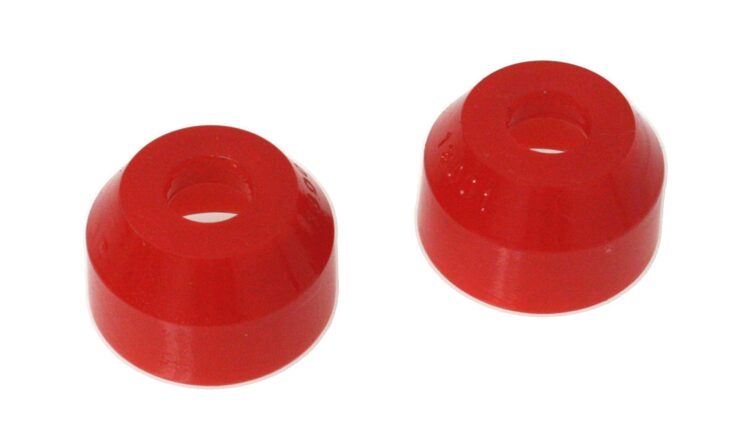 Tie Rod Dust Boot; Red; Round Style; Largest Dia. Taper 0.472 in./12mm; Socket Top Dia. 1.2 in./30.5mm; 2 Pack;