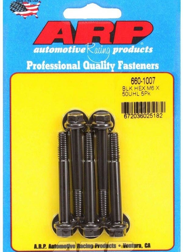 M6 x 1.00 x 50 6pt Bolt Kit - 5pk