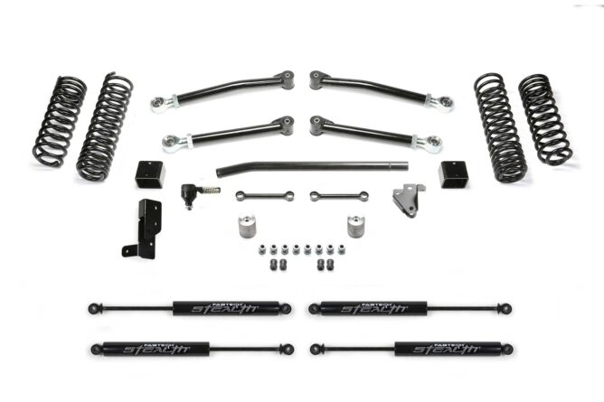 Trail Lift System; 3 in. w/Stealth Shocks; w/Drag Link Kit;