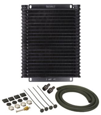 21 Row Series 9000 Plate & Fin Transmission Cooler Kit, 1/2" NPT