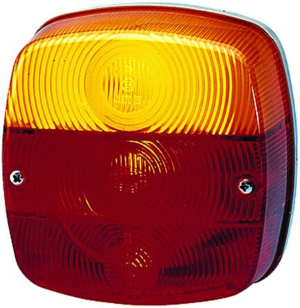 Hella 002578701 2578 Red/Amber Stop/Turn/Tail/License Plate Lamp