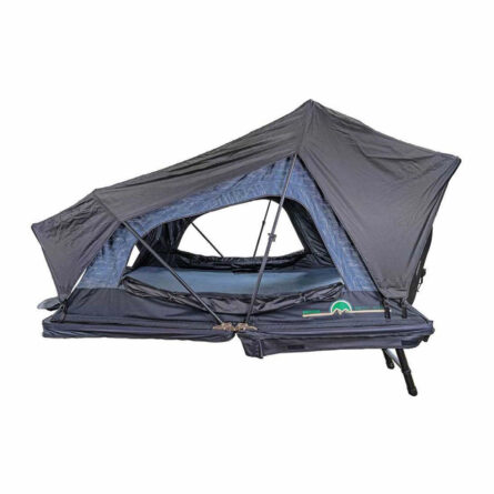 XD Sherpa Solo - Soft Sided Roof Top Tent, 1 Person, Grey Body and Black Rainfly Overland Vehicle Systems