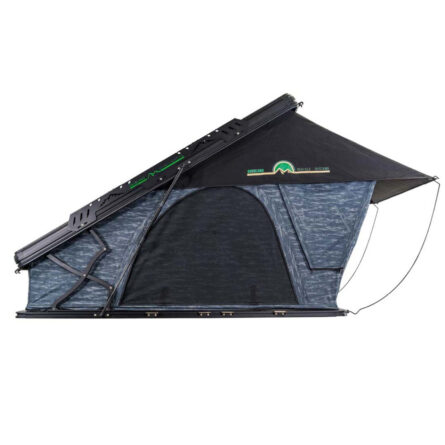 XD Lohtse - Clamshell Aluminum Roof Top Tent, 2 Person, Grey Body and Black Rainfly Overland Vehicle Systems