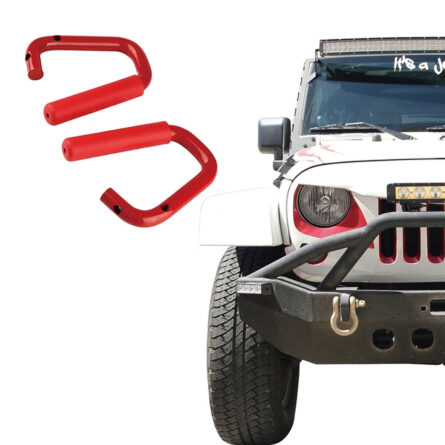 Red Front Only Grab Handles for 2007-2018 Jeep Wrangler JK