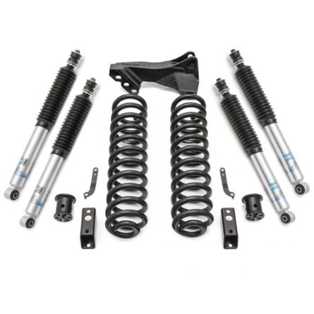 Coil Spring Leveling Kit; w/Bilstein Front and Rear Shocks and Front Track Bar Bracket;
