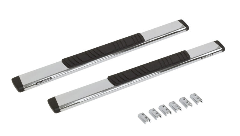 Go Rhino 685404552PS -5" OE Xtreme Low Profile SideSteps With Mounting Bracket Kit - Polished Stainless Steel