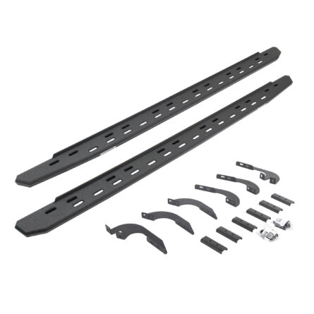Go Rhino 69643280ST RB30 Slim Line Running Boards with Mounting Bracket Kit - Double Cab Only