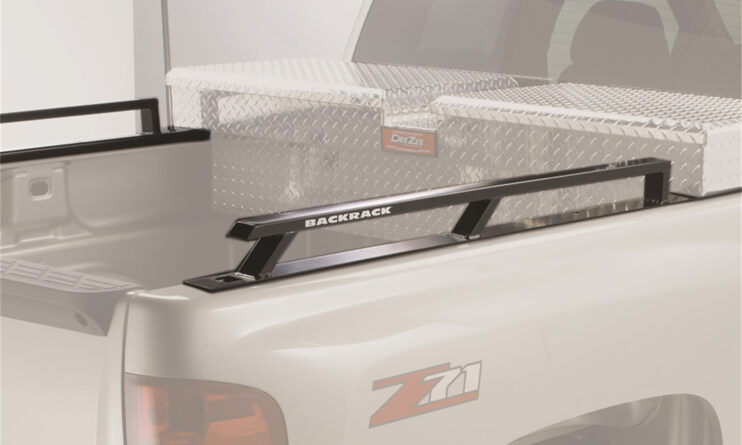 Backrack 65523TB Side Rails; For Use w/Tool Box 21 in.; 6.7 Ft. Bed; 15-24 Ford F-150 Almnm Body