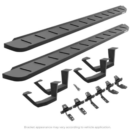 Go Rhino - 6344328020PC - RB10 Running Boards with Mounting Brackets, 2 Pairs Drop Steps Kit - Textured Black
