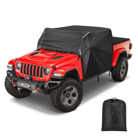Weatherproof 420D Oxford Cab Cover for Jeep Gladiator JT Accommodate Light Bar