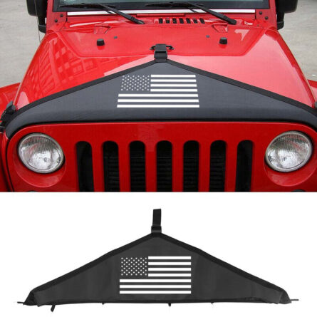 US Flag Hood Bra for 2007-2018 Jeep Wrangler JK