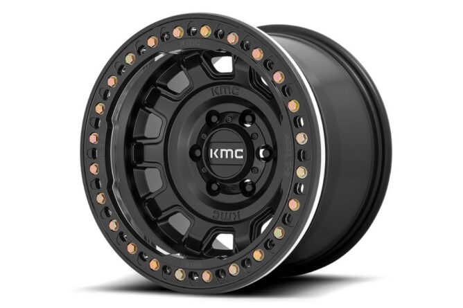KMC Wheels KM236 Tank Series Beadlock Wheel 17x9 5x5 38mm Offset Black - JT/JL/JK