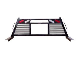 HD Headache Rack; Open Window; Incl. Lights; Heavy Duty Fully Welded One-Piece Design;