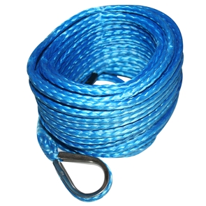 Synthetic Winch Rope 4.8mm x 50 Foot Blue Bulldog Winch