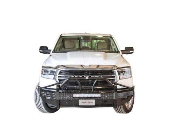 Xtreme Front Bumper Replacement; Black Powder Coated; Accommodates Factory Sensors; Light Bar Compatible;