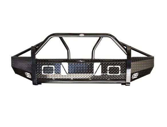 Xtreme Front Bumper Replacement; Black Powder Coated;