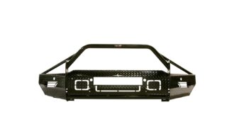 Xtreme Front Bumper Replacement; Black Powder Coated; Light Bar Compatible;