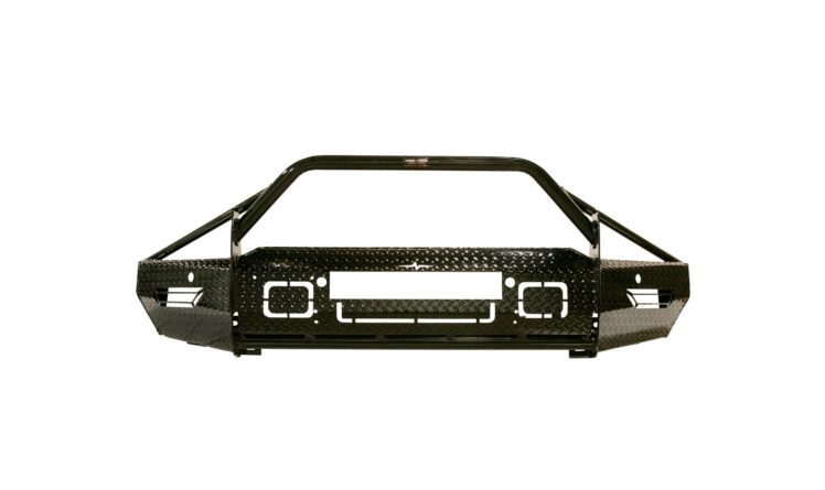 Xtreme Front Bumper Replacement; Black Powder Coated; Light Bar Compatible;