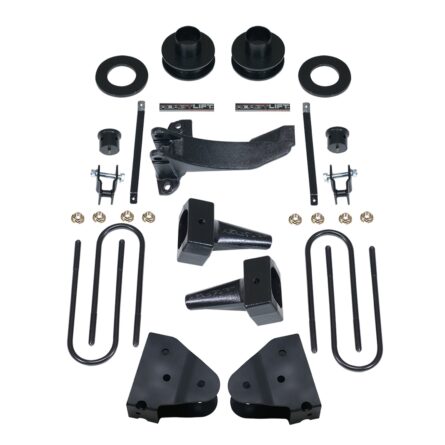 SST® Lift Kit; 3.5 in. Front; For 2 Pc. Drive Shaft; 4 in. Rear Flat Blocks;