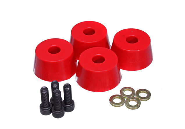 Bump Stop; Red; Front; Performance Polyurethane;