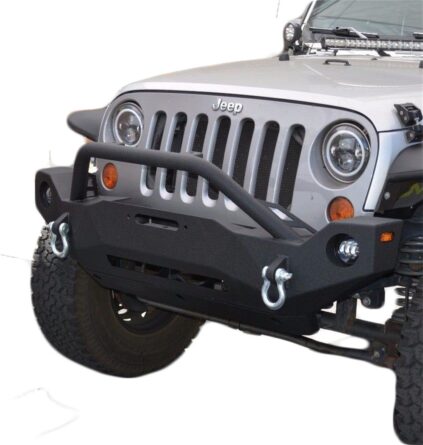 Front Bumper; Mid Width; Winch Mount; w/D-Rings; For Use With PN[BS20E100W5W];