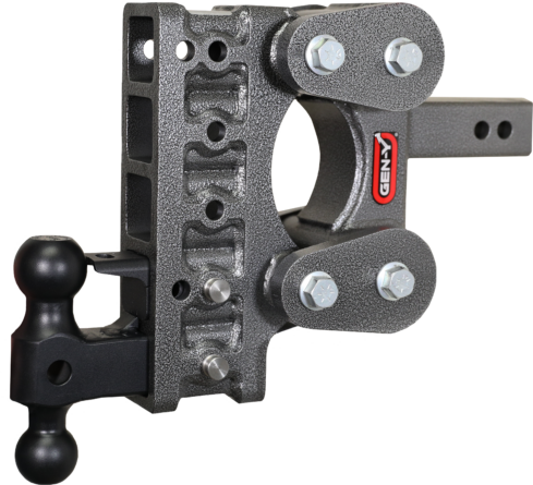 GEN-Y Hitch GH-1225 The BOSS TORSION-FLEX 2" Shank 7.5" Drop 1.7K TW 16K Hitch Dual-Ball Pintle Lock