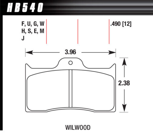 Brake Pad DTC-70 Wilwood 7112