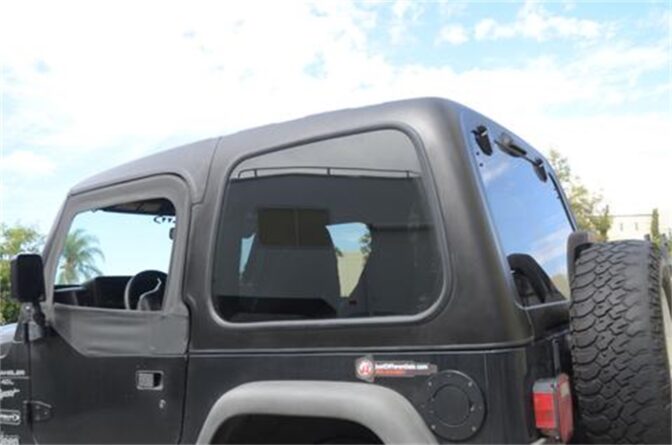 Square Back Hard Top; 2 pc.; Carpeted Interior And Tinted Windows;