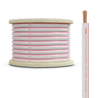 0-GA Marine Grade Tinned 100% Copper OFC Power Wire -25 Feet