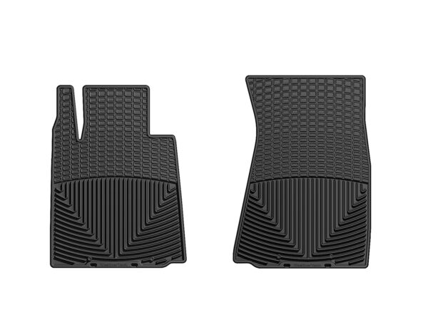 All Weather Floor Mats; Black; Front;