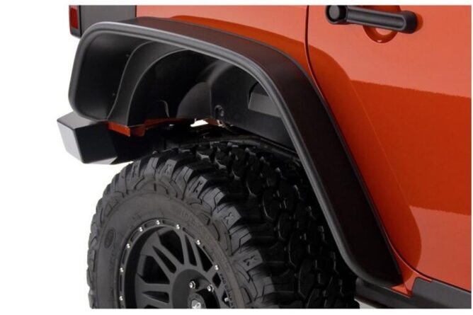 Bushwacker Flat-Style Rear Fender Flares - Pair - JK