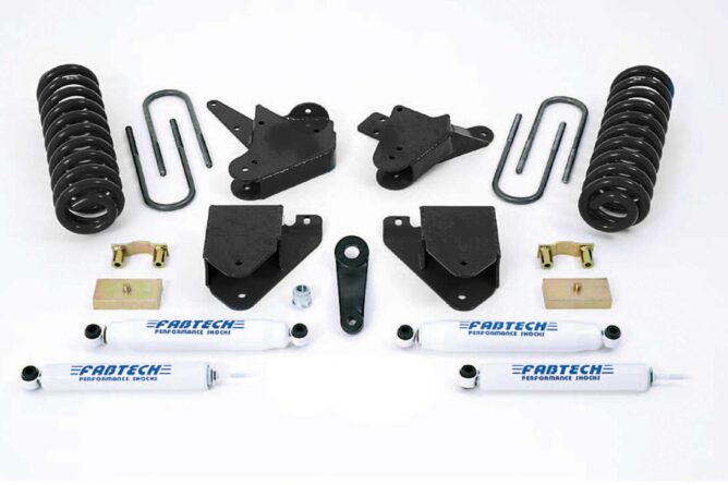 Fabtech 6" BASIC SYS W/PERF SHKS 01-04 FORD F250/350 2WD &00-05 EXCUR 2WD W/GAS & 6.0L D