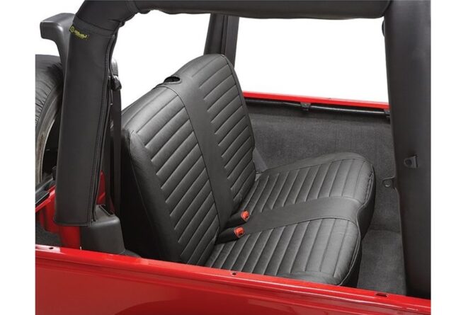 Bestop Rear Bench Seat Cover - Black Denim - TJ 97-02