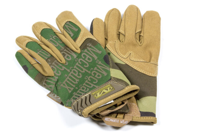 Mech Glove Woodland Camo Large