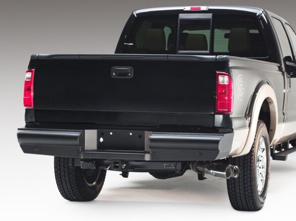 Elite Rear Bumper; 2 Stage Black Powder Coated;