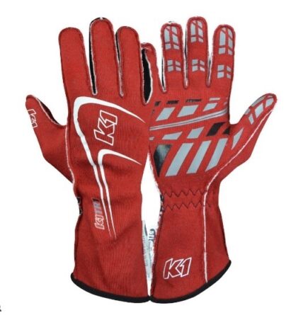 Glove Track1 Red Small SFI 5