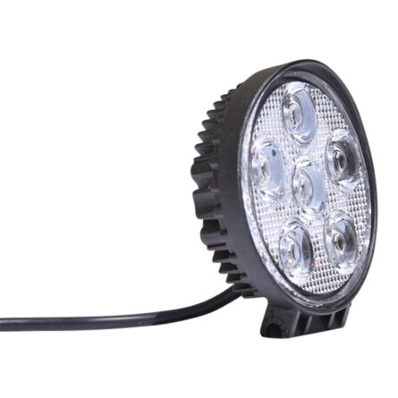 LED Light; 5 in.; Round; 18W; Spot; 1400 Lumens; IP68 Rated;