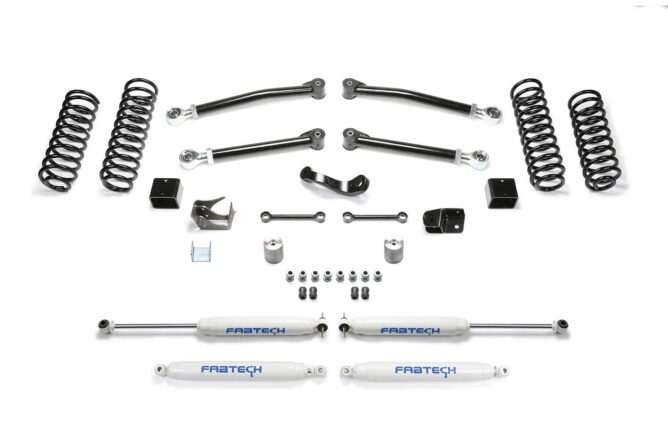 Fabtech 3" TRAIL W/ PERF SHOCKS 2007-18 JEEP JK 4-DOOR