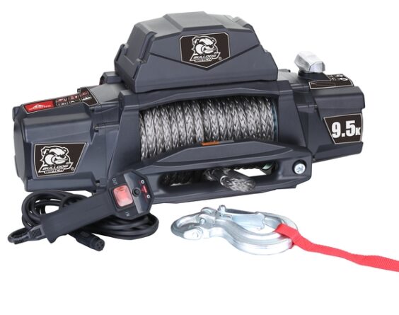 9.5k Standard Series Winch With Wire Rope Bulldog Winch