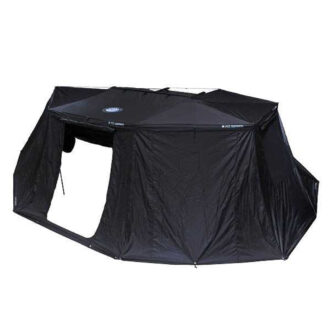 XD Nomadic 270 - Awning Wall 1 W/Black Out, Passenger Side, Black Body, Black Trim W/Storage Bag Overland Vehicle Systems