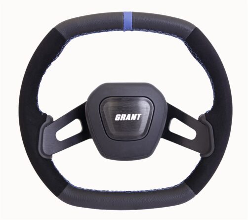 C8 Performance Steering Wheel Blue Center Stripe