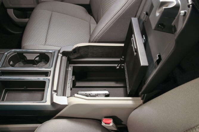 Security Console Insert; Black; 3-Digit Combo; For Use w/Flow Through Center Console;