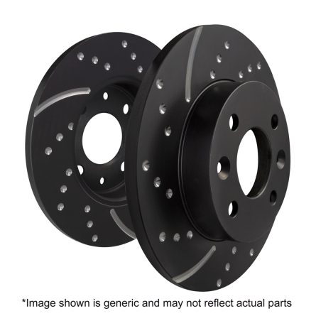 3GD Series Sport Slotted Rotors; Rear; For FMSI Pad No. D1060; Solid; 4 Bolt Holes; 259mm Dia.; 44mm Height; 10mm Thick; 64.1mm Center Hole Dia.;