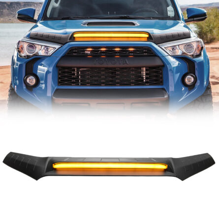 Hood Protector with Amber LED Lights for 2010-2024 Toyota 4Runner