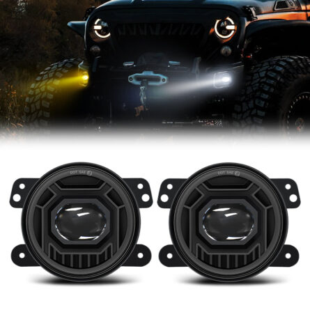 4 Inch 30W Dual Color Cree LED Fog Lights for Jeep Wrangler