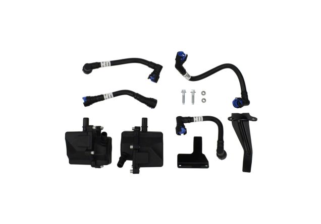 Oil-Air Separator Kit; Dual System; Incl. Canisters/Brackets/Hoses;