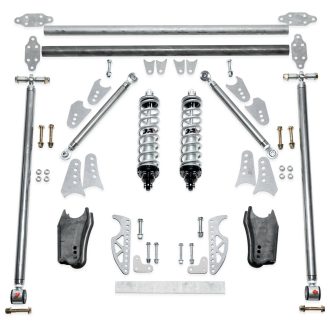 Rear 4-Link Triangulated Double Adjustable Shocks