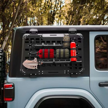 Rear Window Storage Molle Panel for 2018-Later Jeep Wrangler JL 4 Door